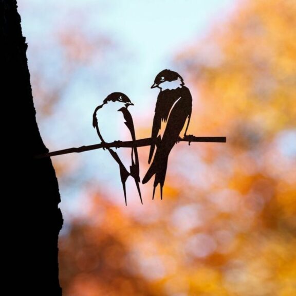 Couple d'hirondelles (MB23) - Metalbird