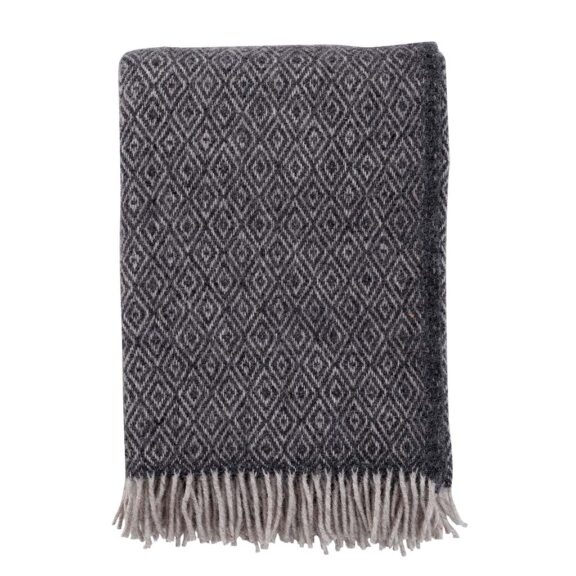 Plaid Stella Gris foncé 130x200 - Klippan