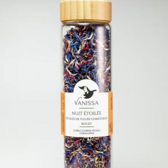 "Nuit étoilée" : Pétales de Fleurs Séchés Comestibles 8g (Bleuet) - Vanissa
