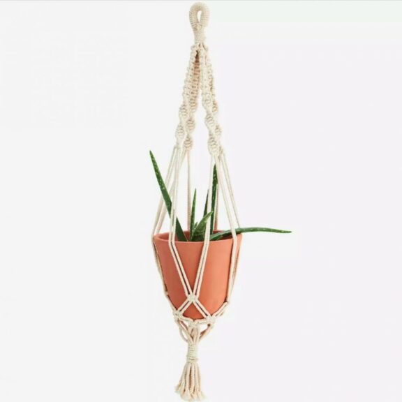 Pot suspendu en macramé - Madam Stoltz