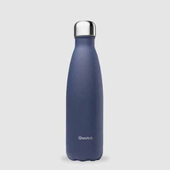 Gourde double-paroi Granite Bleu Nuit 500ml - Qwetch – Image 2