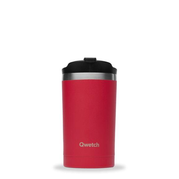 Travel mug isotherme Matt Framboise 300ml - Qwetch – Image 3
