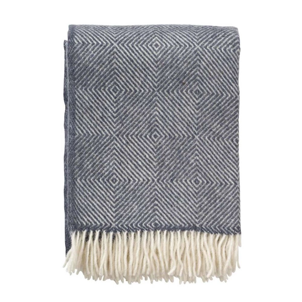 Plaid Gooseye Smokey Blue 130x200 - Klippan