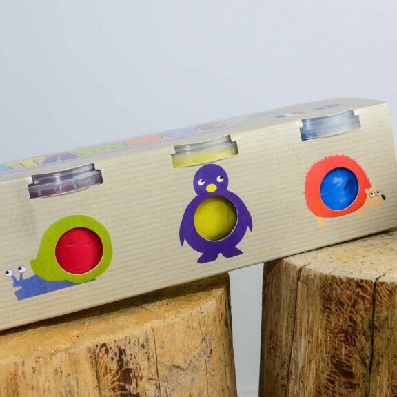 Pâte à modeler Made in France - coffret couleurs primaires - Patamode