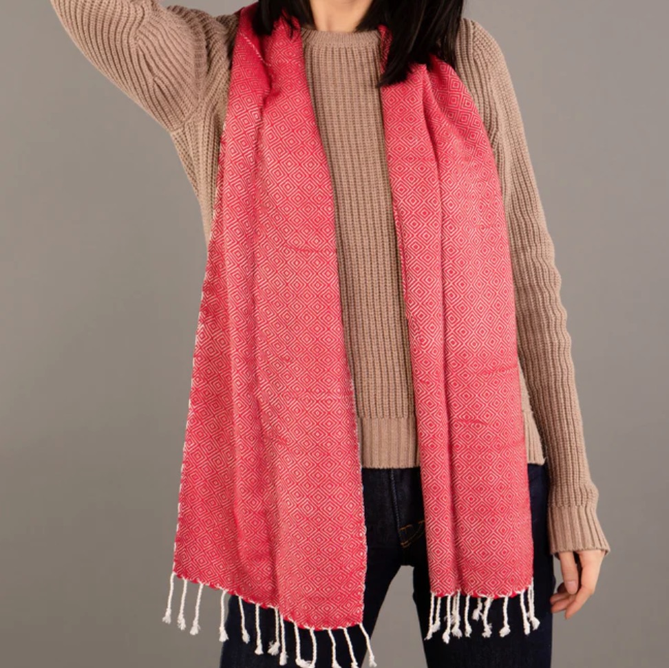 Krama Chaud rouge coquelicot - Krama Héritage – Image 2