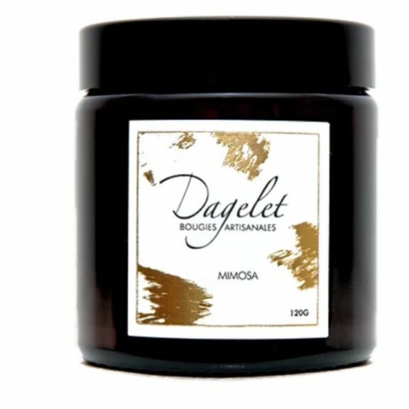 Bougie parfumée au Mimosa 120g - Maison Dagelet