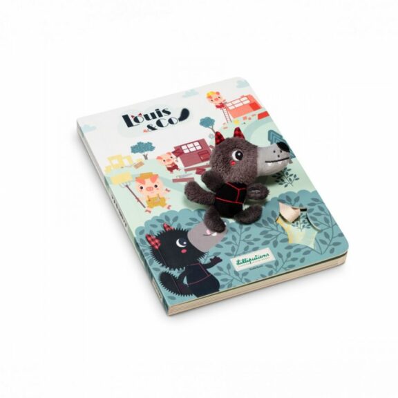 Livre parcours Le loup et les 3 petits cochons - Lilliputiens