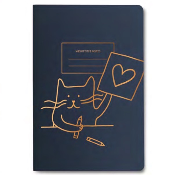 Carnet dos carré 160 pages > Chat Cat Artist - Editions du Paon