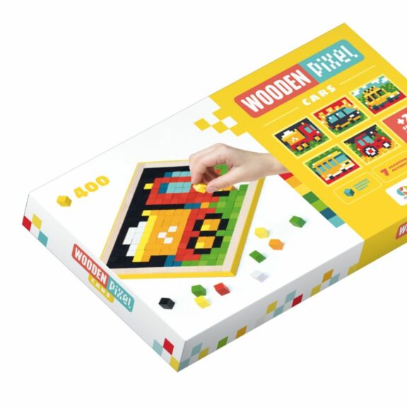 Wooden Pixel Cars - Cubika Toys
