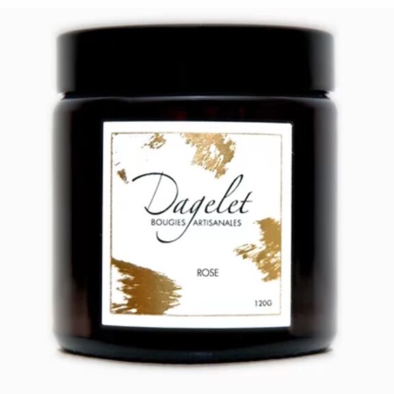 Bougie parfumée à la Rose 240g - Maison Dagelet