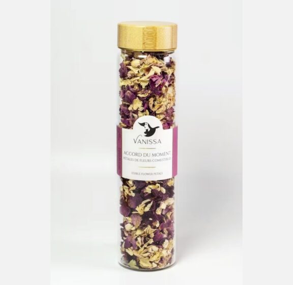 "Accord du Moment" : Pétales de Fleurs Séchés Comestibles 10g - Vanissa