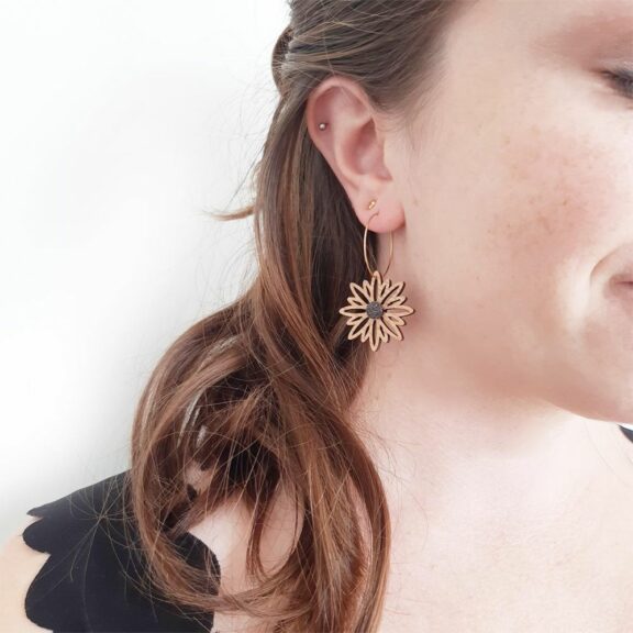 Boucles d'oreilles Collection Asteral Paillettes - Atelier Martho