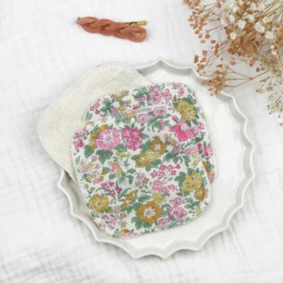 Lingettes démaquillantes / 7 carrés Rosalie - Barnabé aime le café