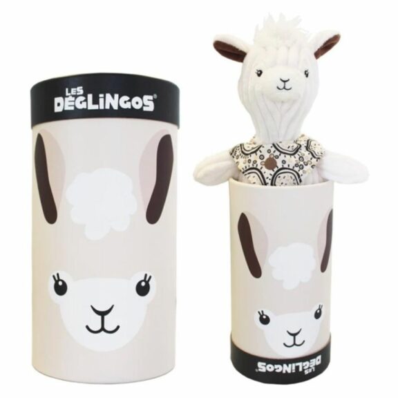 Peluche grand simply Muchachos le lama en boite - Les Déglingos