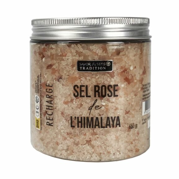 Recharge sel rose de l'Himalaya 600g - Savor & Sens