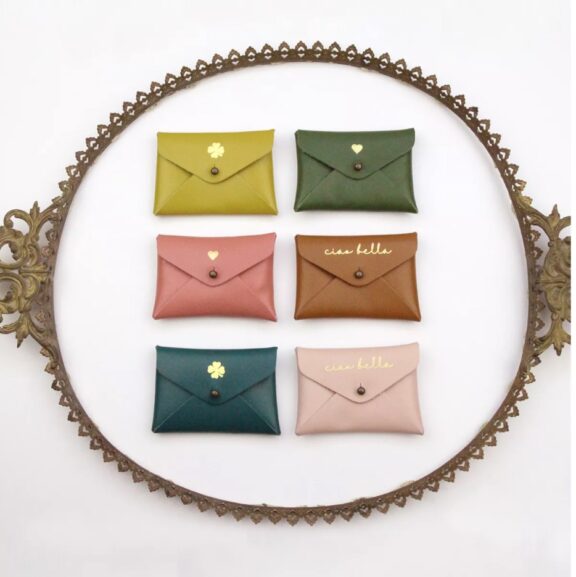 Mini Pochette Trèfle Bleu Teal - Barnabé aime le café – Image 2