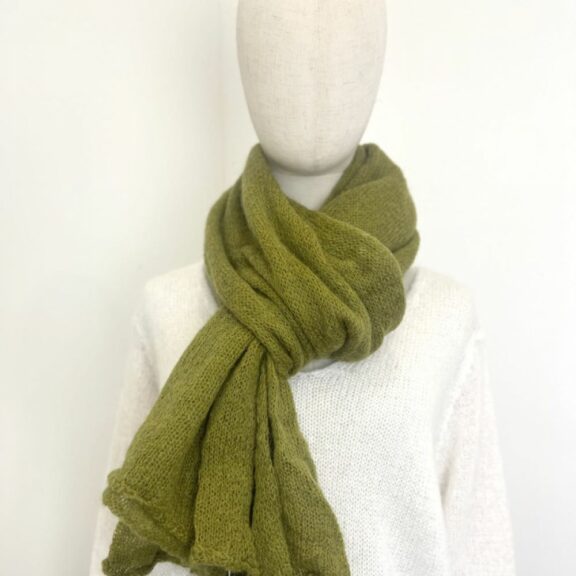 Echarpe en mohair Verte