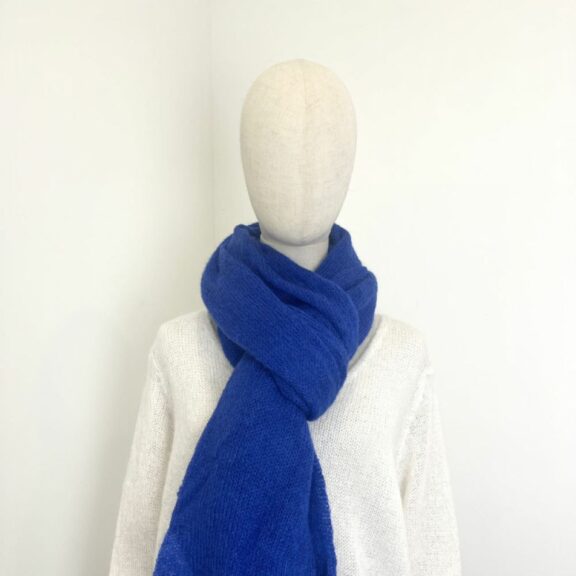 Echarpe en mohair Bleu Roi