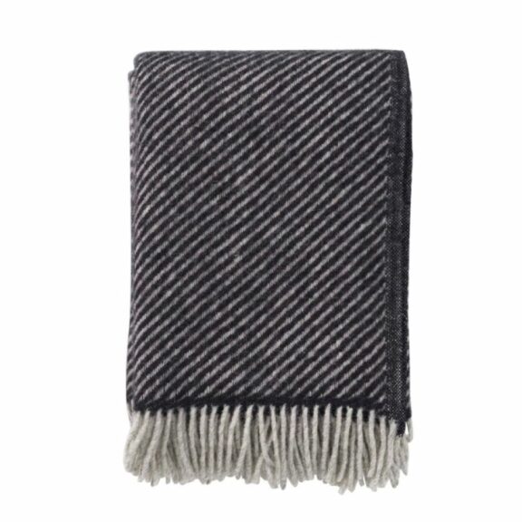 Plaid Carl Noir 130x200 - Klippan