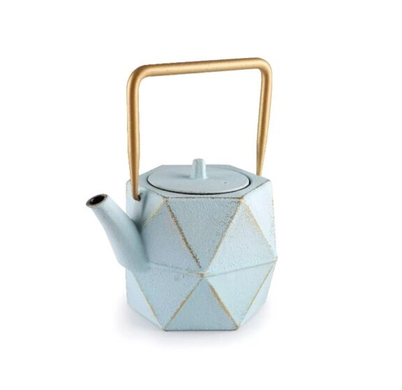 Théière en fonte Kerala bleu glacier 1,2L - Ibili – Image 2