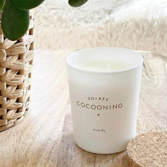 Bougie végétale "Soirée Cocooning" Ambre-Vanille - Marcel & Lily
