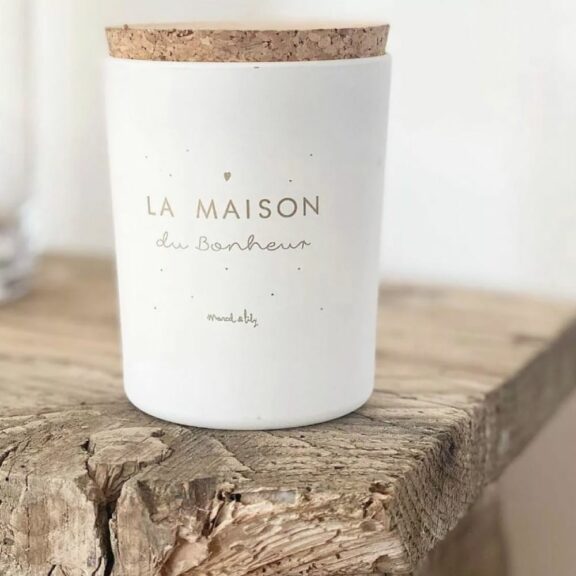Bougie végétale "Maison du Bonheur" Caramel Beurre Salé - Marcel & Lily