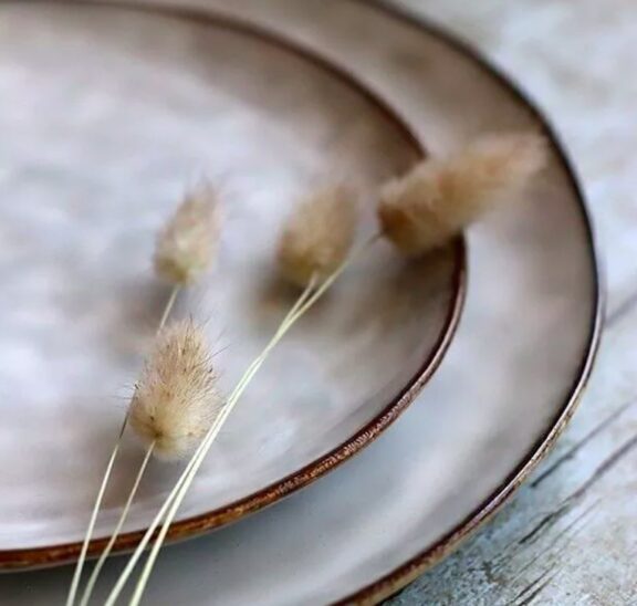 Assiette à dessert boral Ø20,5cm en grès beige clair - OGO Living – Image 2