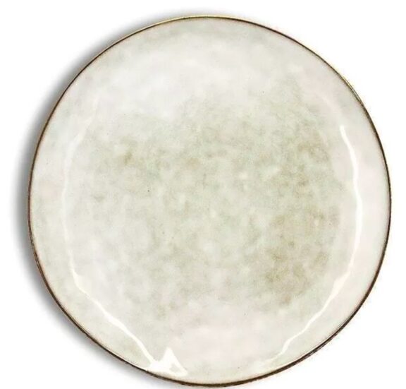 Assiette à dessert boral Ø20,5cm en grès beige clair - OGO Living – Image 3