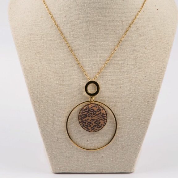 Collier cercle doré Ø25mm - Yaya Factory
