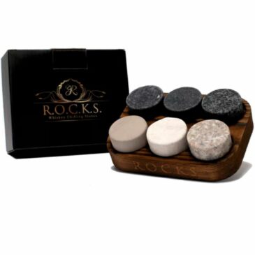 Coffret de glaçons en pierre pour whisky The Original ROCKS™