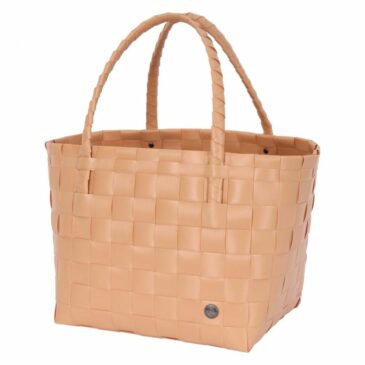 Panier Paris Orange Melon en plastique recyclé tressé - Handed By