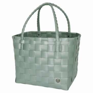 Panier Paris Sage Green en plastique recyclé tressé - Handed By