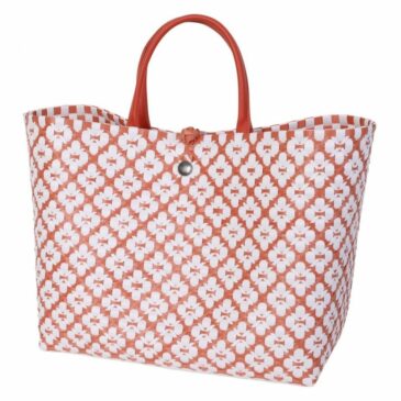 Panier Motif Rust en plastique recyclé tressé - Handed By