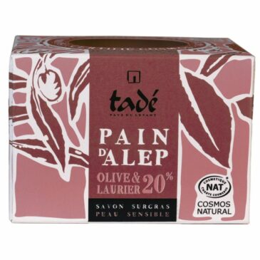 Savon Pain d'Alep certifié Cosmos 20% - 190g - Tadé