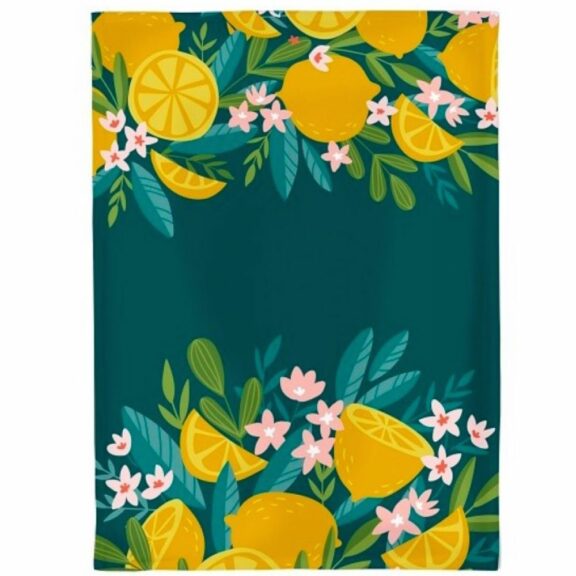 Torchon en coton biologique Lemons - Maison Royal Garden