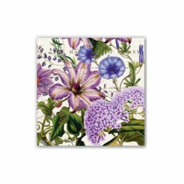 Pochette de 20 serviettes cocktail Rhapsody - Royal Garden