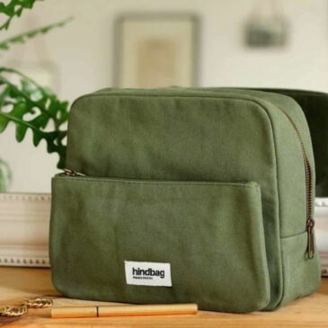 Trousse de toilette XL Alix / Vert Olive - Hindbag