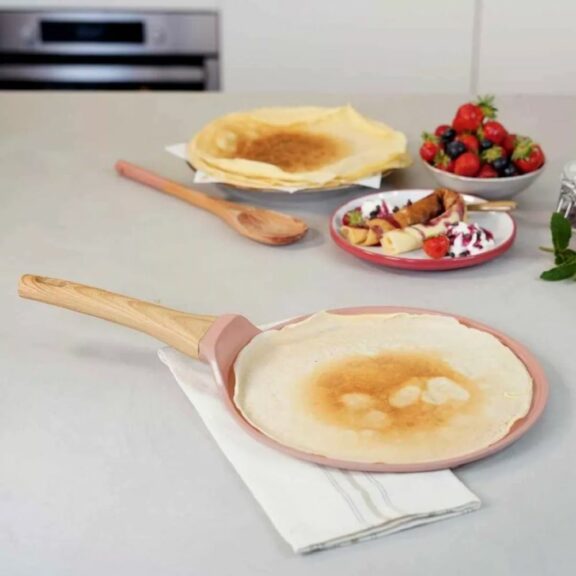 L'incroyable poêle crêpière plancha 28cm / Rose Guimauve - CookUt