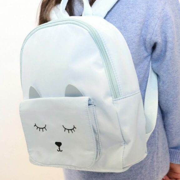 Sac à dos chaton Mina bleu - Yuko B.