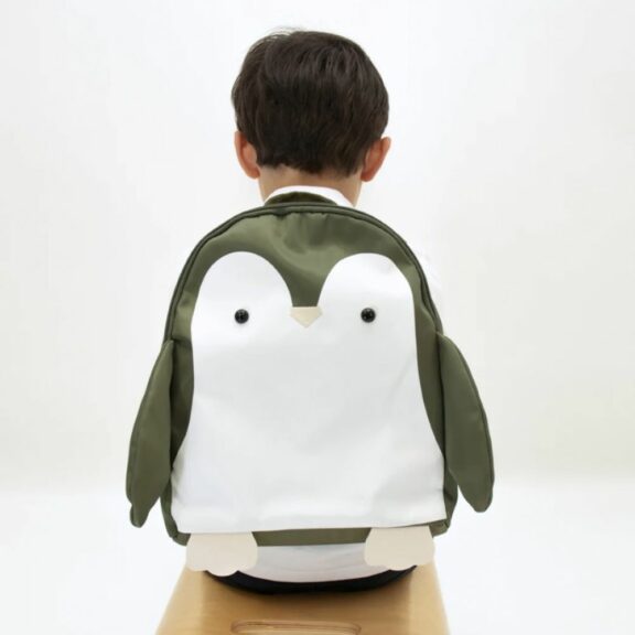 Sac à dos Pingouin Miyu Vert - Yuko B.
