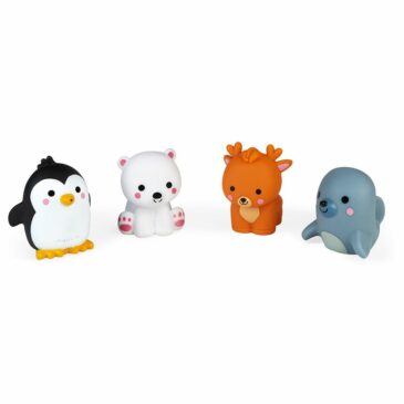 4 gicleurs de bain les animaux polaires - Janod