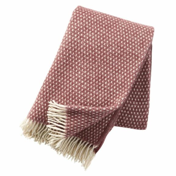 Plaid Knut Rouge Brun 130x200 - Klippan
