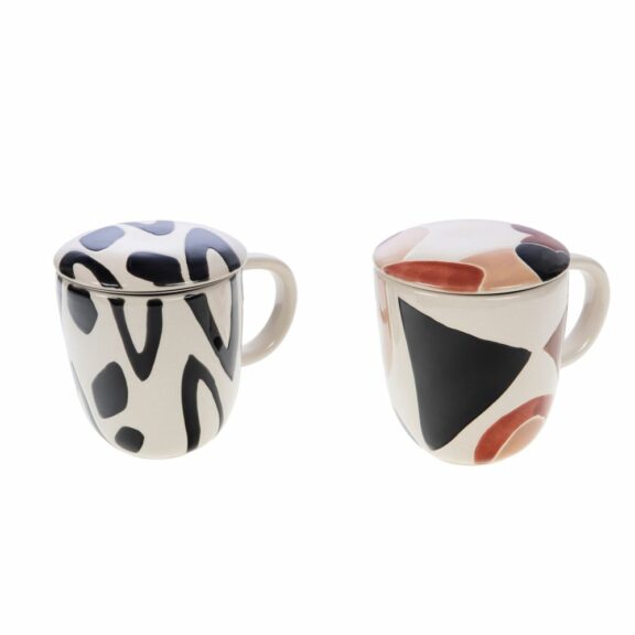 Tisanière / Mug filtre Charlie (Noir & Blanc) - Amadeus