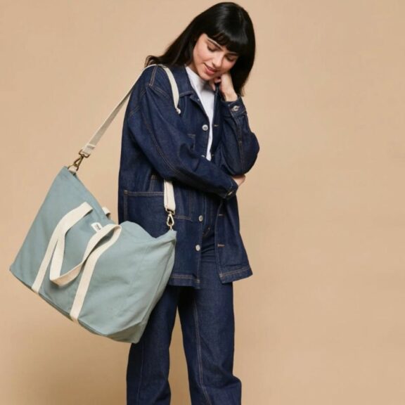 Sac Week-end Jean / Bleu Sauge - Hindbag