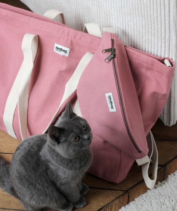Sac Week-end Jean / Rose Blush - Hindbag – Image 4