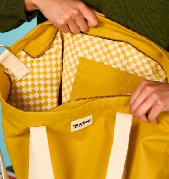 Sac Week-end Jean / Jaune Safran - Hindbag – Image 3