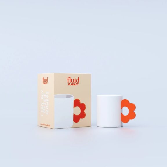 Mug fleur orange - Fluid Market – Image 2