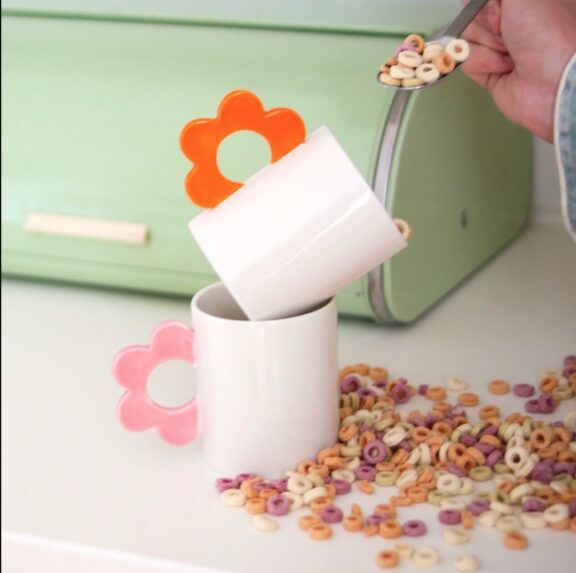 Mug fleur rose - Fluid Market – Image 3