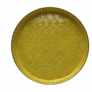 Plateau Riviera / moutarde Ø45cm - Bazardeluxe