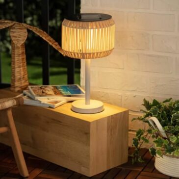 Lampe de table LED solaire d'extérieur Nygala - Ledkia